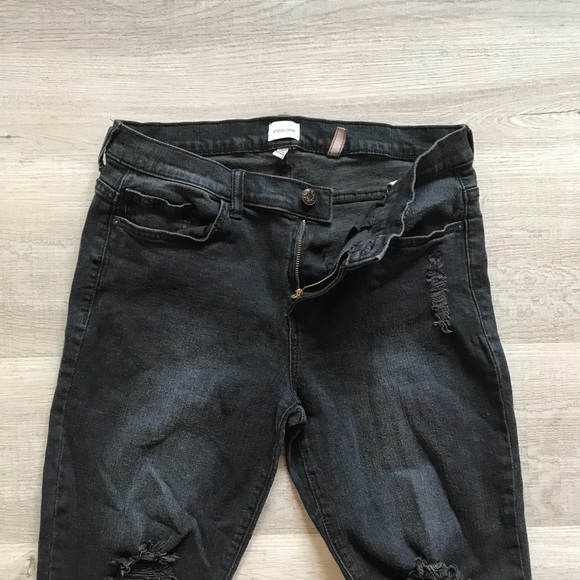 Black Distressed Jeans - Picture 4 of 6
